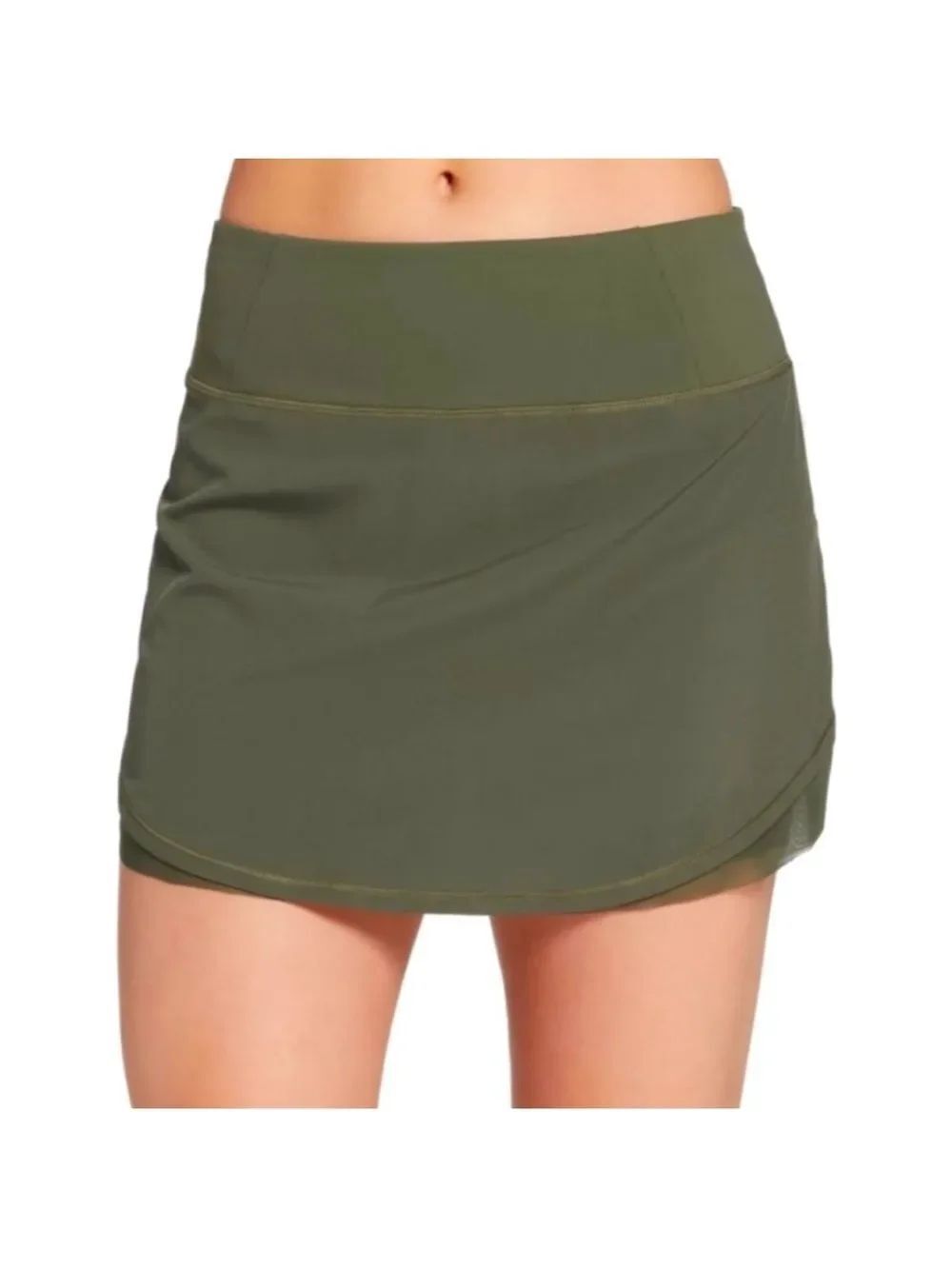 CALIA Women's Tulip Hem Skort Army Green M